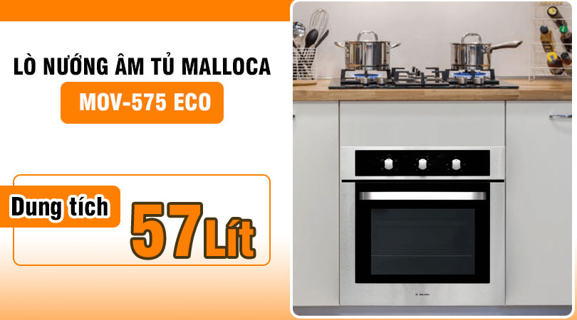 Lò nướng Malloca MOV-575 ECO - Dung tích 57L